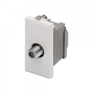RT SAT F-Connector Outlet (25mmx50mm) White